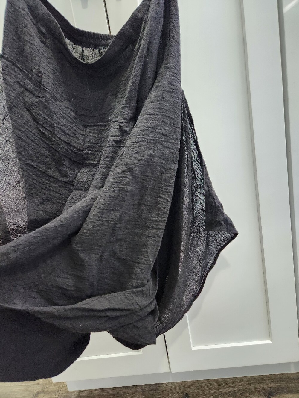 NWT $234 Igor Dobranic 100% Linen Lagenlook Layered Bubble Artsy Dakar Skirt XL - Picture 3 of 13